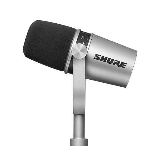 Open Box Unused Shure MV7 USB Podcast Microphone for Podcasting, Recording, Live Streaming