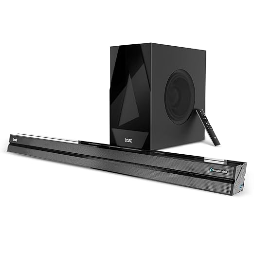 Open Box, Unused Boat Aavante Bar Aaupera Bluetooth Soundbar with 120W RMS Signature Sound, 2.1 CH Wired Subwoofer
