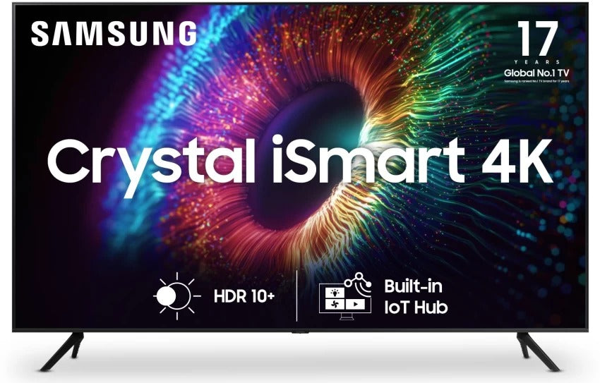 Open Box Unused Samsung Crystal 4K iSmart Series 125 cm (50 inch) Ultra HD (4K) LED Smart Tizen TV 2023 Edition UA50CUE60AKLXL