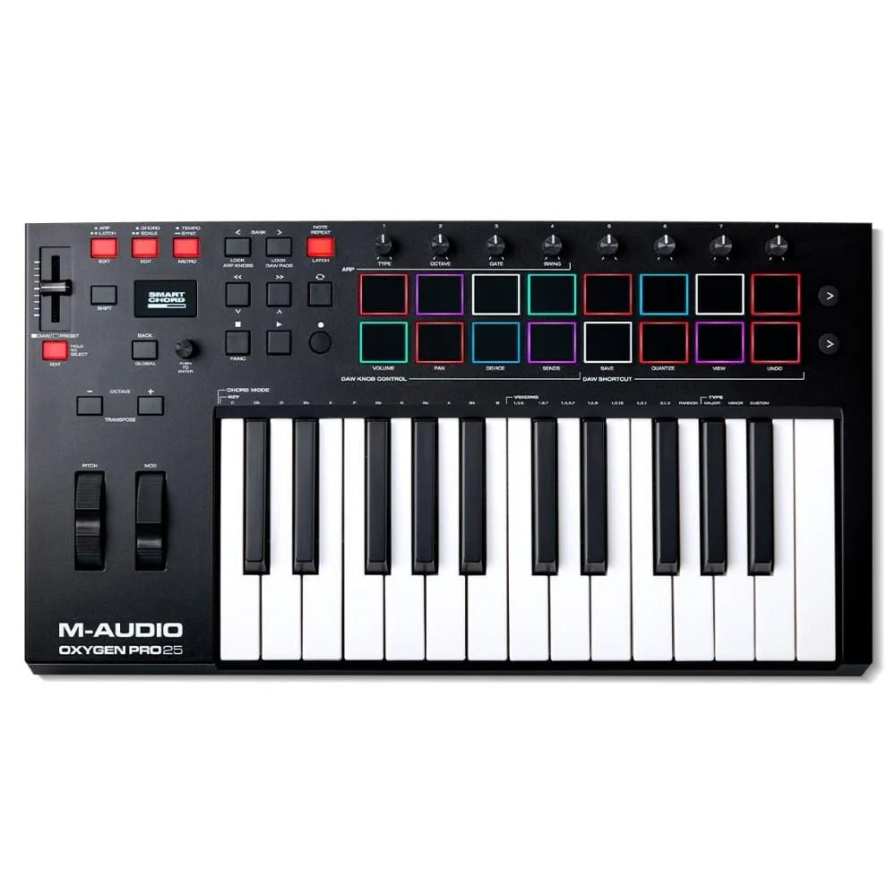 M-Audio Oxygen Pro USB Powered MIDI Controller With Smart Controls & Auto Mapping