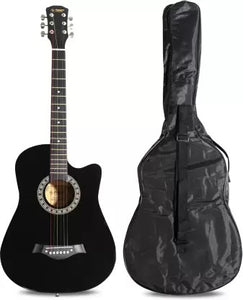 Open Box Unused Flipkart SmartBuy RS-AG38 BK Acoustic Guitar Linden Wood Plastic Right Hand Orientation