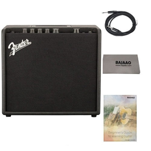 Fender Mustang LT25 25 Watts Guitar Combo Amplifier with Cable, Polishing Cloth & E-Book