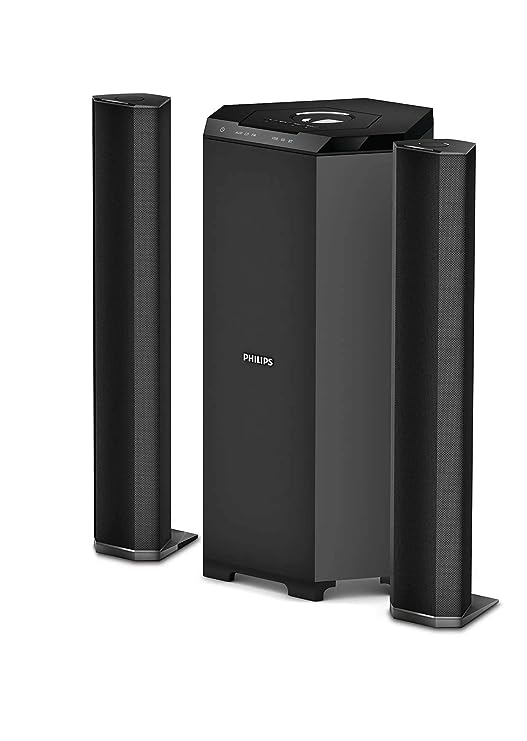 Open Box Unused Philips Convertible Soundbar MMS8085B/94 2.1 Channel 80W with Multiple-Connectivity Option Black