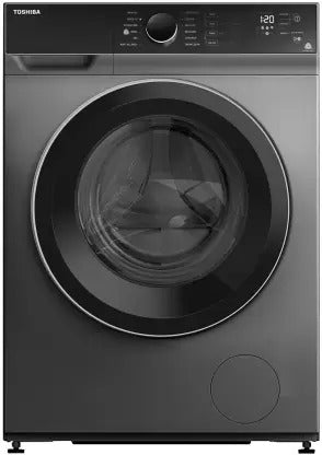 Toshiba 8 kg Fully Automatic Front Load Washing Machine with In-built Heater Silver TW-BJ90M4-IND SK