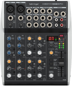 Behringer XENYX 802S Premium Analog 8-Input Mixer with USB Streaming Interface