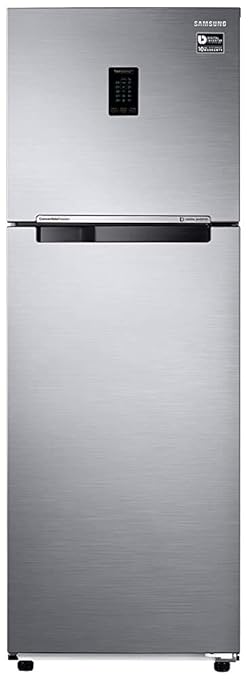 Open Box, Unused Samsung 345 L Frost Free Double Door 3 Star Convertible Refrigerator Elegant Inox RT37T4513S8
