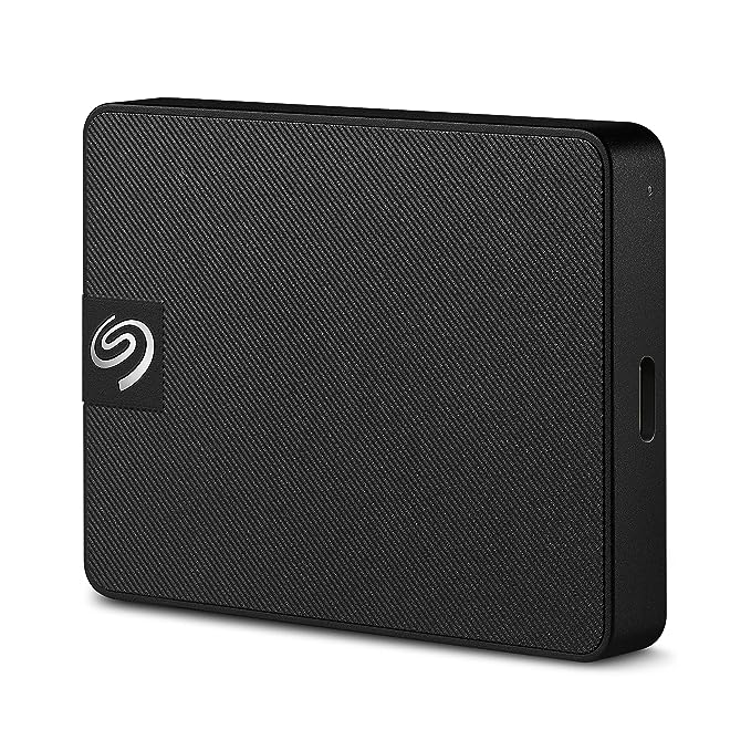 Open Box Unused Seagate Expansion 500 GB External SSD up to 1000 MB/s USB-C and USB 3.0 for PC Laptop and Mac 3 yr Data Recovery Services, Portable Solid State Drive STLH500400