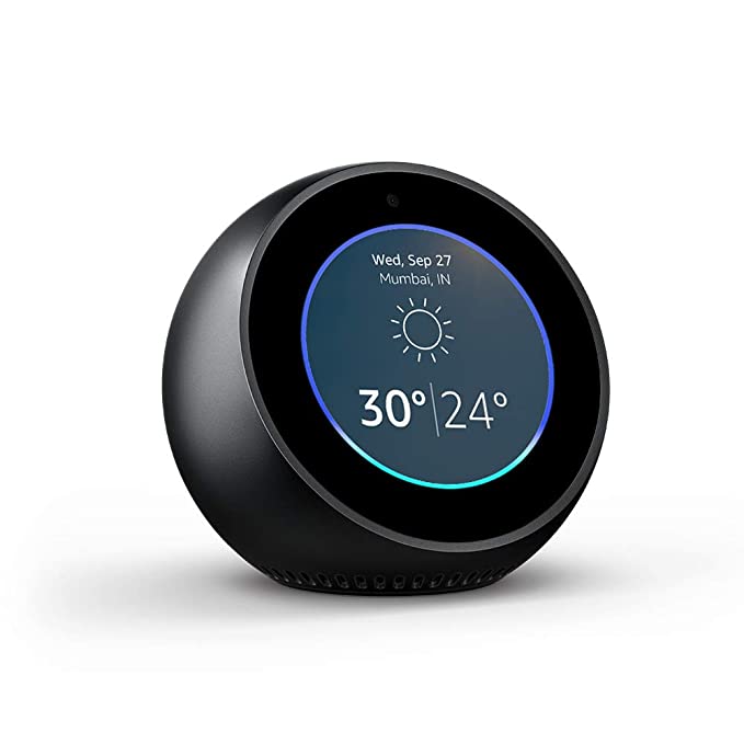 Open Box Unused Echo Spot Smart Alarm Clock with Alexa