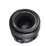 गैलरी व्यूवर में इमेज लोड करें, Nikon DSLR कैमरों के लिए प्रयुक्त Yongnuo YN35mm F2 लेंस 1:2 AF/MF वाइड-एंगल फिक्स्ड/प्राइम ऑटो फोकस लेंस - काला
