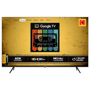 Open Box Unused Kodak 139 cm (55 inches) CAPRO Series 4K Ultra HD LED Google TV 55CAPROGT5014 Black