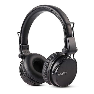 Open Box Unused Agaro 33327 Fusion On-Ear Bluetooth Headphones with Mic Black Pack of 2