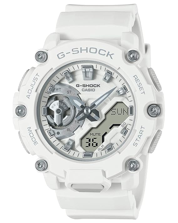 Casio G-Shock Analog-Digital White Dial Women Watch G1254 GMA-S2200M-7ADR