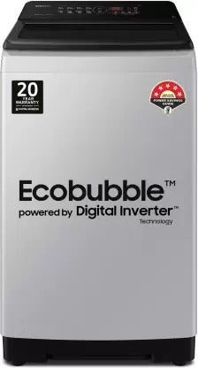 Open Box, Unused Samsung 8 Kg 5 Star Ecobubble Digital Inverter Fully Automatic Top Load Washing Machine Grey WA80BG4441BGTL