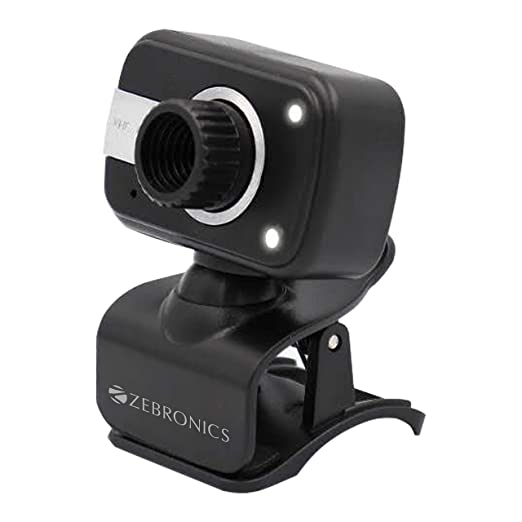 Open Box Unused Zebronics Zeb-Crystal Clear Web Camera with 3P Lens,Built-in Microphone