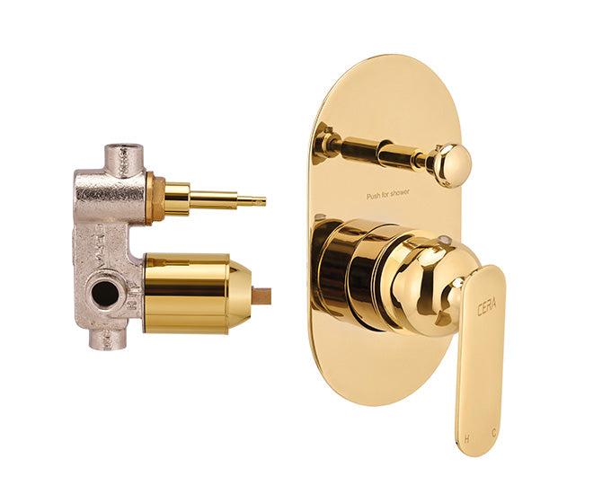 Cera Brooklyn High Flow Single Lever Diverter French Gold F1018721FG