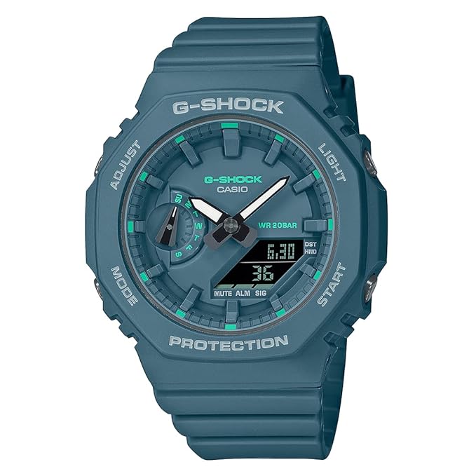 Casio G-Shock Analog-Digital Green Dial Women Watch G1376 GMA-S2100GA-3ADR