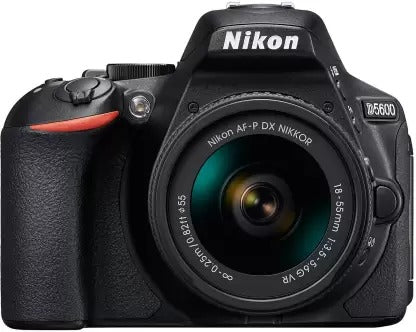 Used Nikon D5600 with AF-P 18-55 mm + AF-P 70-300 mm VR Kit 3X Optical Zoom Black