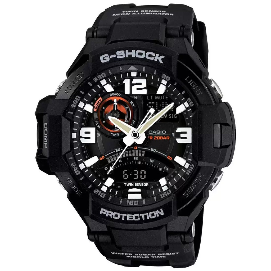 Casio G-Shock Analog Black Dial Men's Watch G435 GA-1000-1ADR