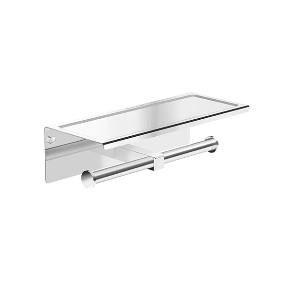 American Standard Concept Square Double Tissue Holders with Shelf FFAS0499-908500BC0