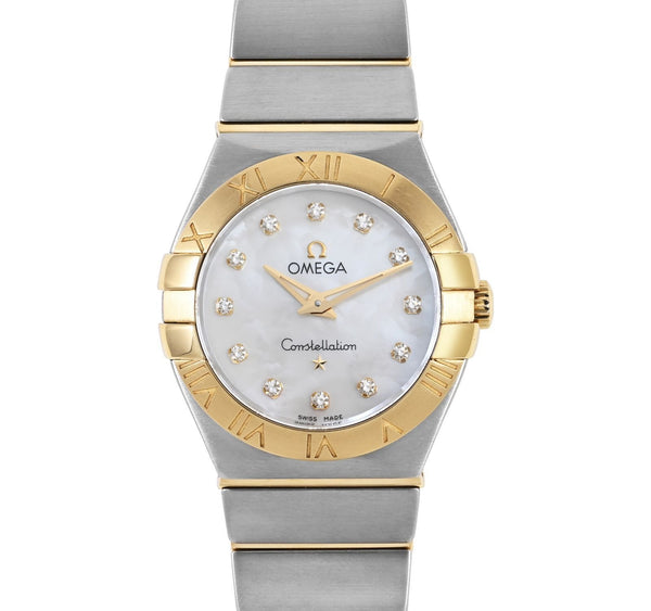Omega Constellation Diamond Bezel Rose Gold Women's Watch - FirstCart