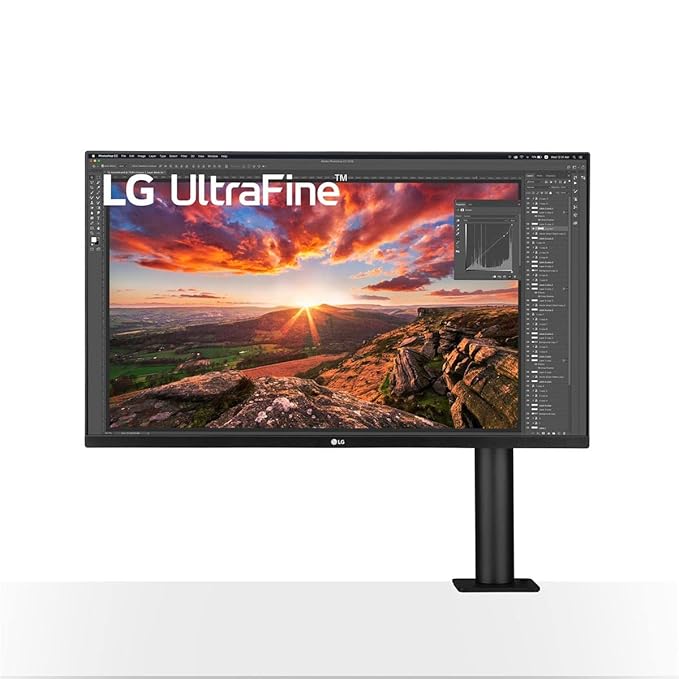 Open Box Unused LG 32UN880-B 32" (81.28cm) 3840x2160 Pixels Ultrafine Display Ergo UHD 4K IPS Display with HDR 10 Compatibility and USB Type-C Connectivity, Black