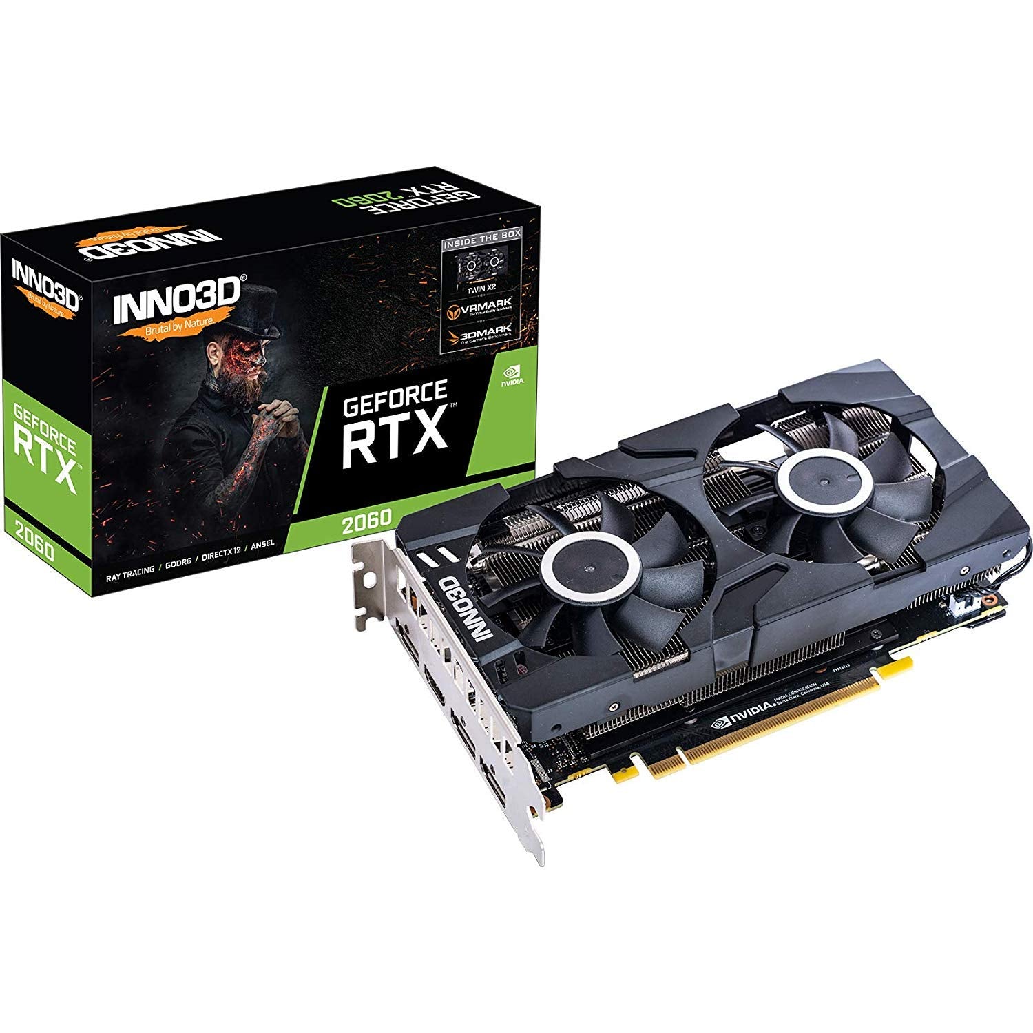 Open Box Unused Inno3D NVIDIA GEFORCE RTX 2060 Twin X2 6 GB GDDR6 Graphics Card