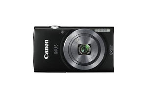 Open Box, Unused Canon IXUS 160 20MP Point and Shoot Digital Camera with 8x Optical Zoom Black