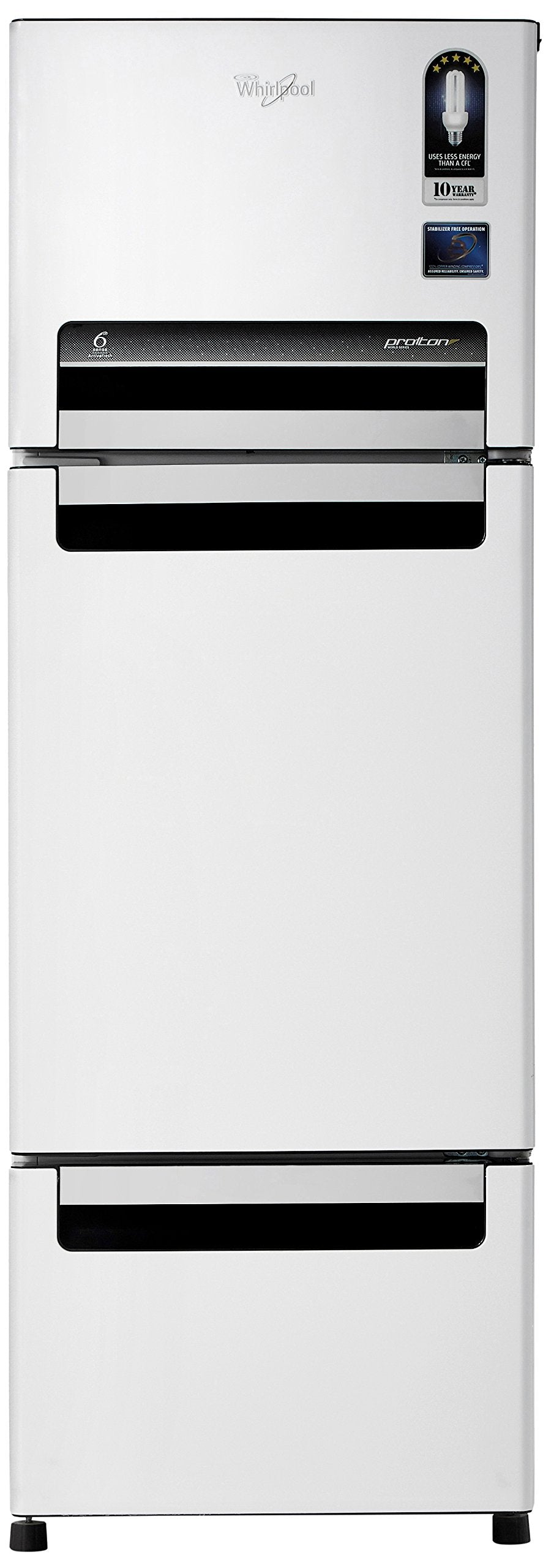 Open Box, Unused Whirlpool 240 L Frost Free Triple Door Refrigerator Mirror White N FP 263D PROTTON ROY