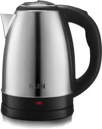 Open Box, Unused Glen SA-9002 Electric Kettle 1.5 L Black Silver Pack of 2