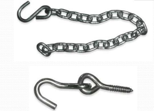 Hangit 2 X Links Chain & Screw in Hook A set of 2 HSAC 01