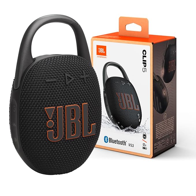 Open Box Unused JBL Clip 5 - Ultra-Portable, Waterproof & Dustproof Bluetooth Speaker, Big Pro Sound with Punchy bass