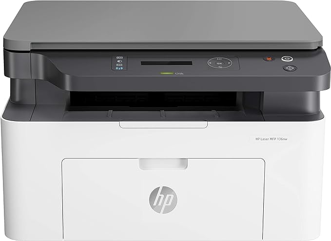 Open Box Unused HP Laser MFP 136nw, Wireless Print, Copy Scan 40-Sheet ADF Ethernet