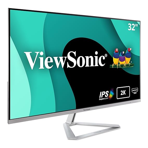 Open Box Unused ViewSonic 32 Inch 2K 2560 X 1440P Qhd IPS Monitor Vx3276