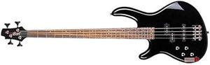 Cort Action Bass Plus 4-String Bass Guitar Left Handed Black