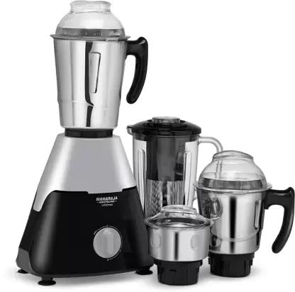 Open Box,Unused Maharaja Whiteline Mx-225 Infinimax Elite 750 W Mixer Grinder 4 Jars Grey Black