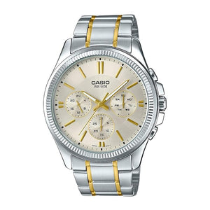 Casio Enticer Analog Silver Dial Multi-Dial Men  Watch A1657 MTP-1375SHG-9AVIF