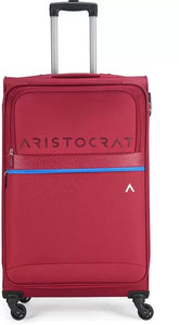 ओपन बॉक्स अप्रयुक्त अरिस्टोक्रेट मीडियम चेक-इन सूटकेस 69 सेमी ब्रेज़ा 4डब्ल्यू स्ट्रॉली ई 69 लाल