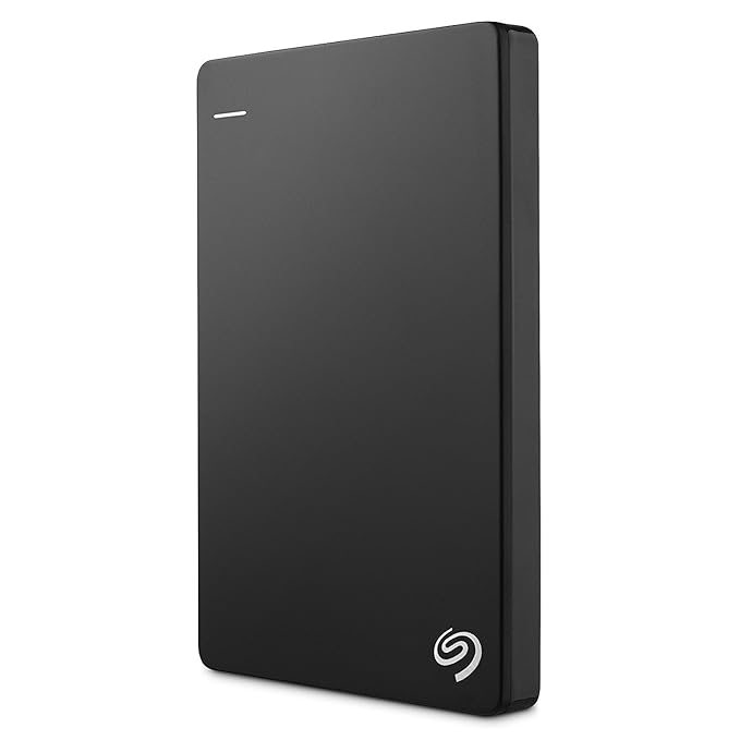 Open Box Unused Seagate 2TB Backup Plus Slim Black USB 3.0 External Hard Drive for PC/Mac with 2 Months Free Adobe Photography Plan