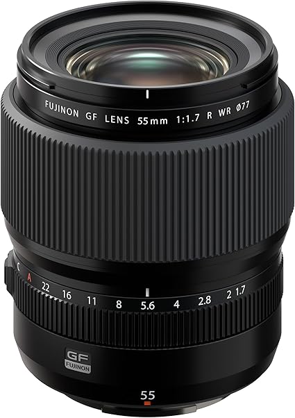 Fujifilm GF55mmF1.7 R WR Lens Black