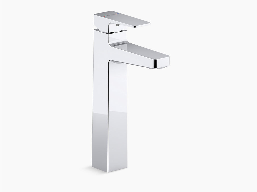 Kohler Hone Single-control Tall Basin Faucet With Drain in Polished Chrome K22535IN4CP