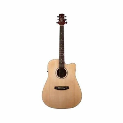 Ashton D20CEQ Dreadnought 41-Inch Cutaway Electro-Acoustic Guitar