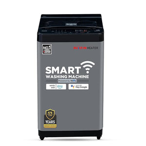 Open Box, Unused Panasonic 8 Kg Wifi Fully-Automatic Top Loading Smart Washing Machine NA-F80CH3CRB, Charcoal Inox Grey