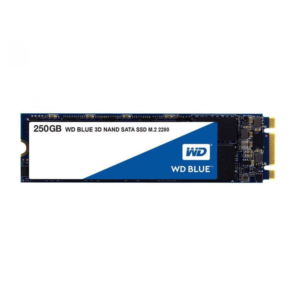 Open Box Unused Western Digital WD SN550 250GB NVMe Internal SSD 2400MB/s R, 950MB/s W, WDS250G2B0C Blue