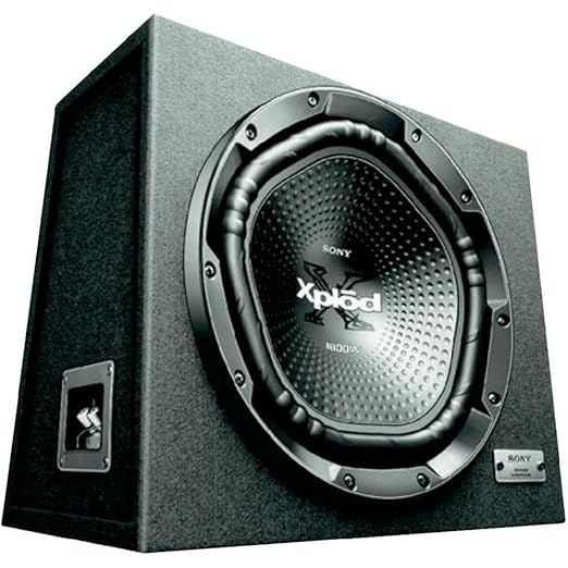 Open Box Unused Sony Car Subwoofer XS-NW1202S 30 cm 12 inch Box Woofer with Shallow Enclosure Black Peak Power 1800W RMS Power 420W Rated Power 300W