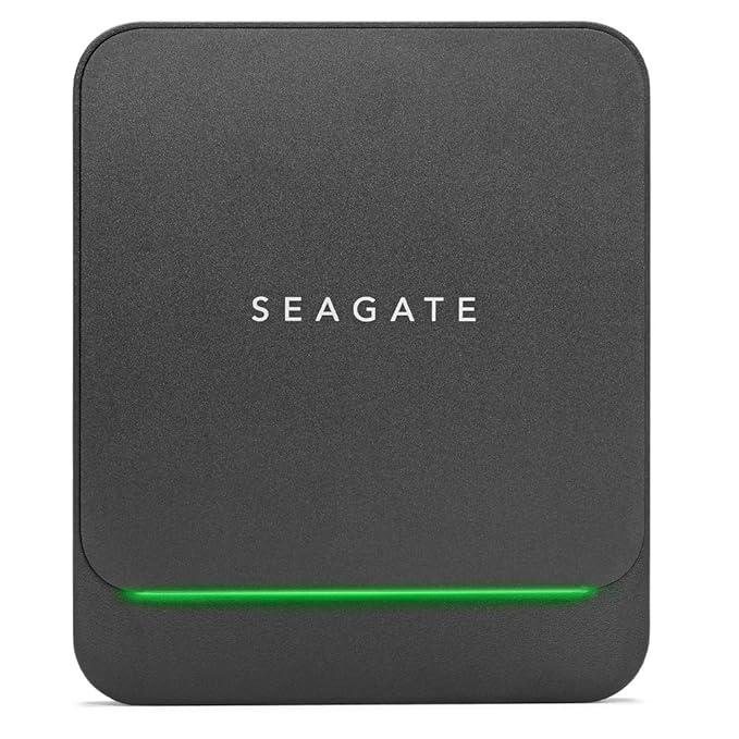 Open Box Unused Seagate Barracuda Fast 500 GB 3 yr Data Recovery Services, Portable Solid State Drive External SSD USB-C USB 3.0 for Windows and Mac STJM500400