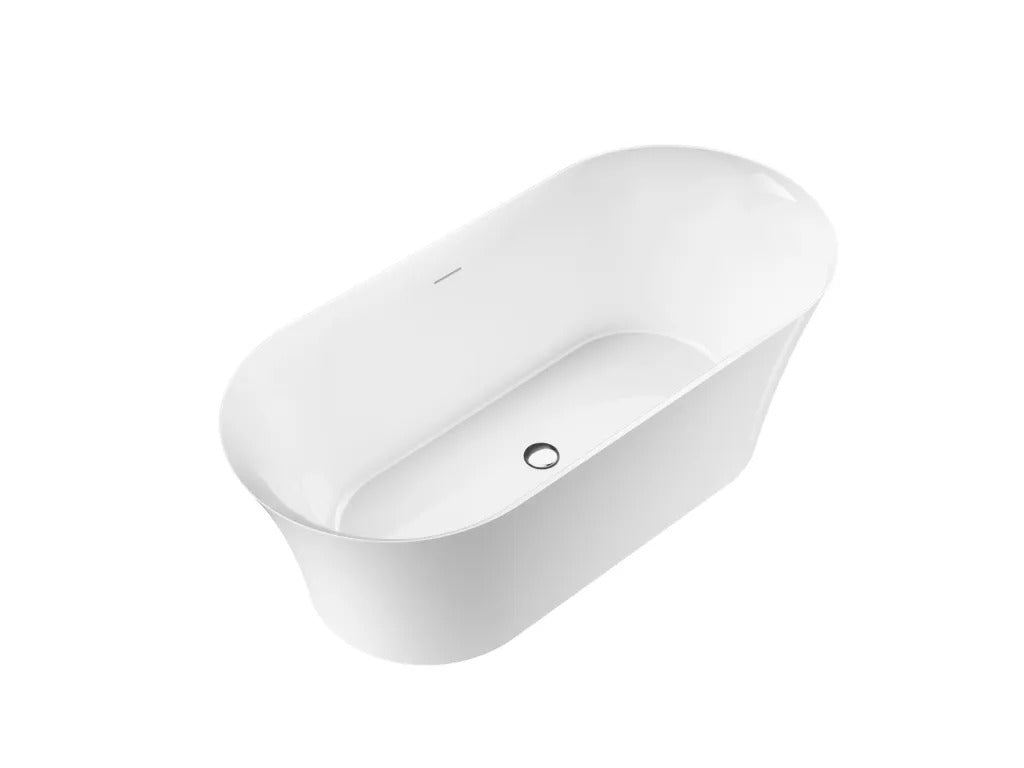 Kohler Evok 2.0 Seamless 1.7m Oval Freestanding Bath in White K-25165T-0