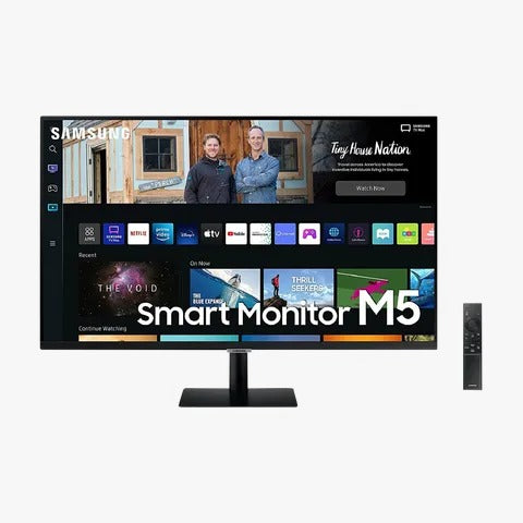 Open Box Unused Samsung M5 Ls27Bm500Ewxxl, 27 Inch (68.58 cm) 1920 x 1080 Pixels Fhd 1080P Smart Led Monitor, 4Ms Response Time, 1 Billion Color, Samsung Dex, Offic