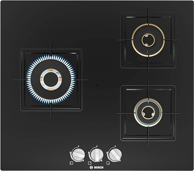 Bosch Series 4 Gas Hob 60 Cm Tempered Glass Black PNC6B6F10I