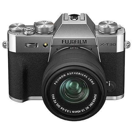 Open Box, Unused Fujifilm X-T30 II Body with 15-45mm Lens Silver