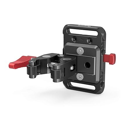 SmallRig mini V Mount Battery Mount Plate with Crab-Shaped Clamp 2989